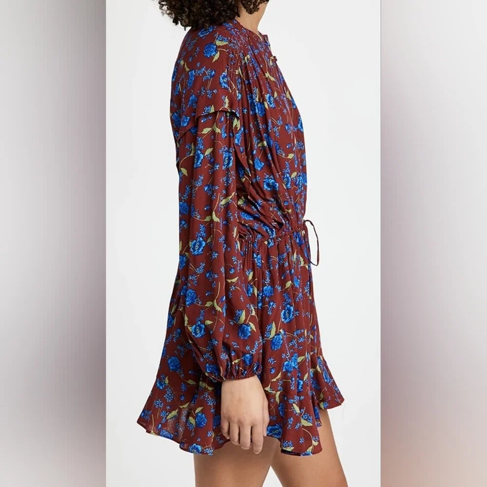 Free People Flower Fields Mini Oversize Dress Size XL